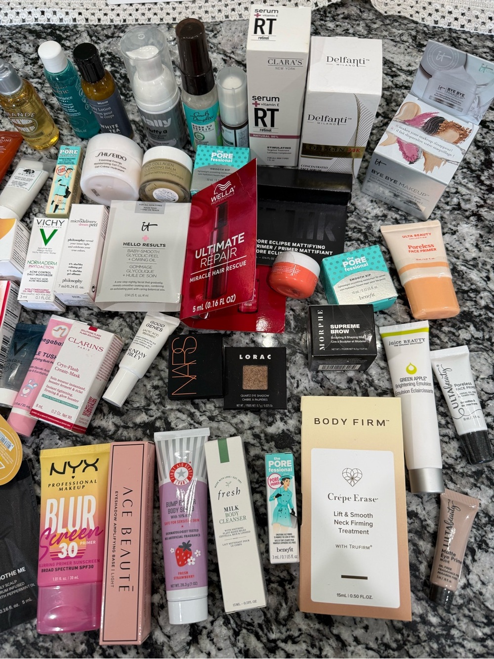 Assorted Skincare & Beauty Lot with NYX Blur Screen & Wella Repair Sachet - Picture 2 of 3